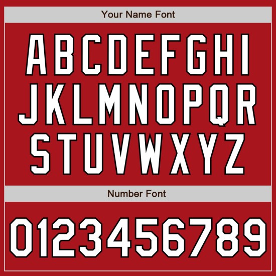 Maillot de baseball personnalisé rouge, blanc et noir, authentique