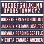 Maglia da baseball retrò autentica bianca e rossa personalizzata della Marina Militare