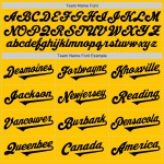 Maglia da baseball personalizzata autentica gialla e nera