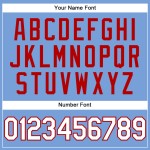 Maglia da baseball azzurra autentica personalizzata a righe bianche e rosse Maglia da baseball azzurra autentica personalizzata a righe bianche e rosse