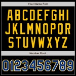 Maillot de baseball personnalisé noir authentique Royal-Gold Maillot de baseball personnalisé noir authentique Royal-Gold