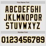 Maillot de baseball authentique personnalisé à rayures blanches, noir et or Maillot de baseball authentique personnalisé à rayures blanches, noir et or