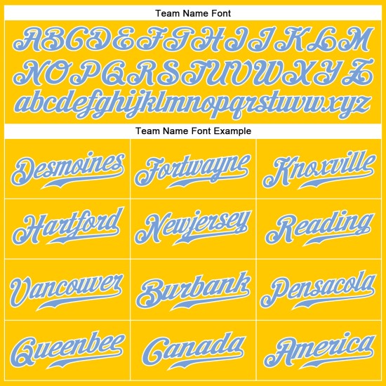 Maillot de baseball authentique léger bleu-blanc doré personnalisé