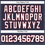 Maglia da baseball retrò autentica bianca e rossa personalizzata della Marina Militare