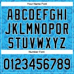 Maglia da baseball Revzzz Sky Bear personalizzata, nera e bianca, 3D Blue Drip, autentica