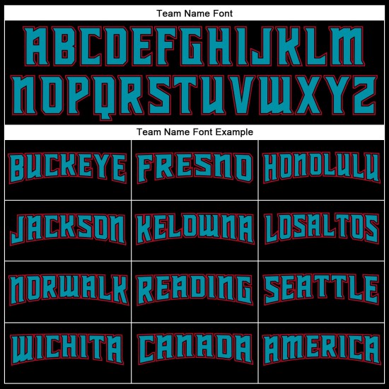 Maillot de baseball personnalisé noir bleu sarcelle-rouge authentique