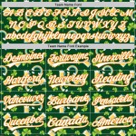 Maglia da baseball autentica 3D Green Shamrock St. Patrick's White-Bay personalizzata Orange Beer Maglia da baseball autentica 3D Green Shamrock St. Patrick's White-Bay personalizzata Orange Beer